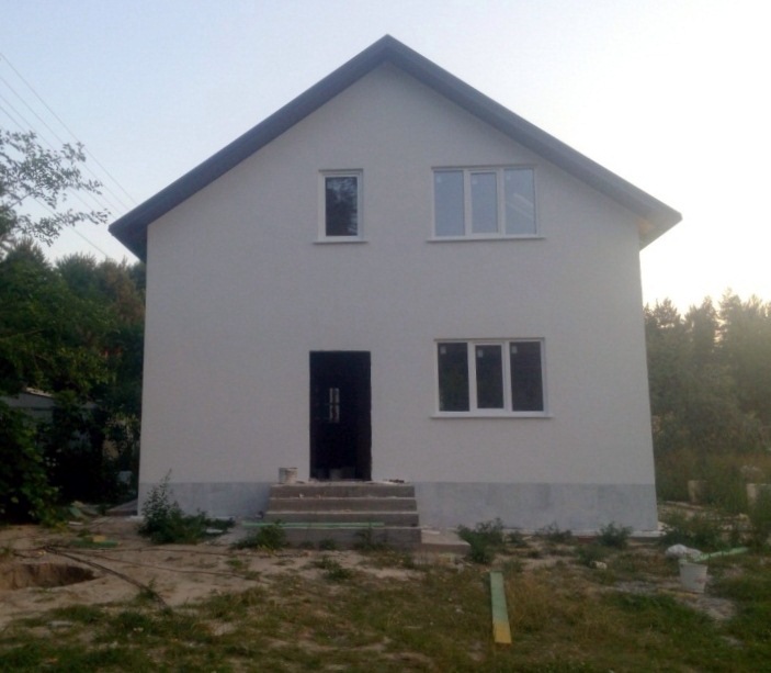 Финишная прямая строительства дома в с. Малютянка, 102 м2