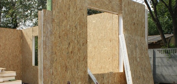 Сборка стен дома